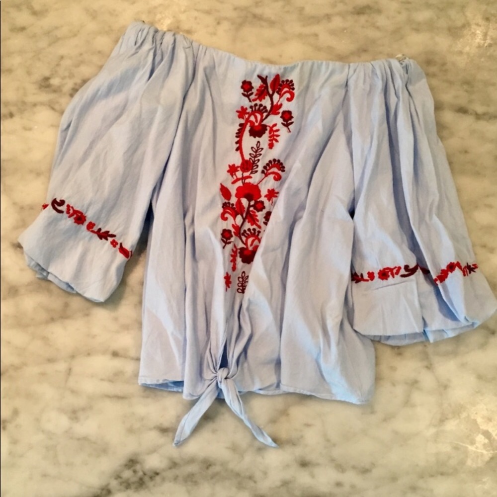 Zara off the shoulder top